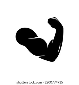 Gym Arm Solid Style Vector Icon Stock Vector (Royalty Free) 2200774915 ...