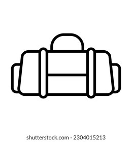 gym bag icon, gym bag simple vector icon