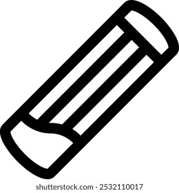 Icono de bolsa de gimnasio. Diseño De Estilo Lineal Delgado Aislado Sobre Fondo Blanco