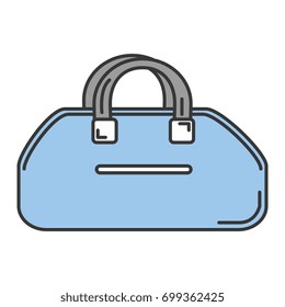 gym bag isolated icon