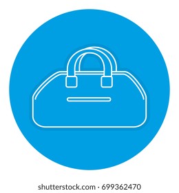 gym bag isolated icon