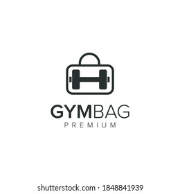 Gym Bag Logo Vector Icon