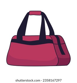 gym bag sport icon isolated