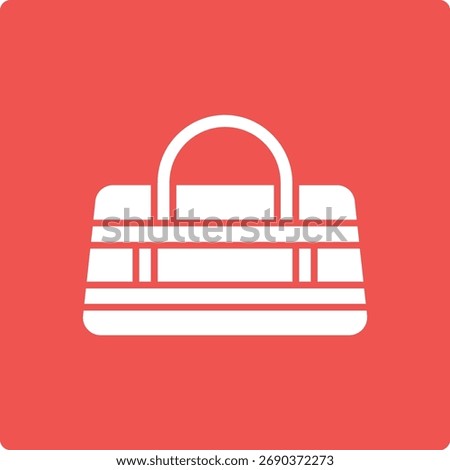 Gym Bag vector icon. Can be used for printing, mobile and web applications.