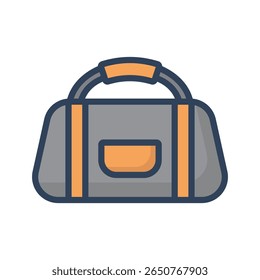 Gym bag Vector Icon which can easily modify or edit

