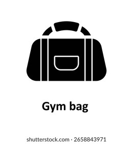 Gym bag Vector Icon, die leicht ändern oder bearbeiten können


