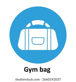 Gym bag Vector Icon which can easily modify or edit
