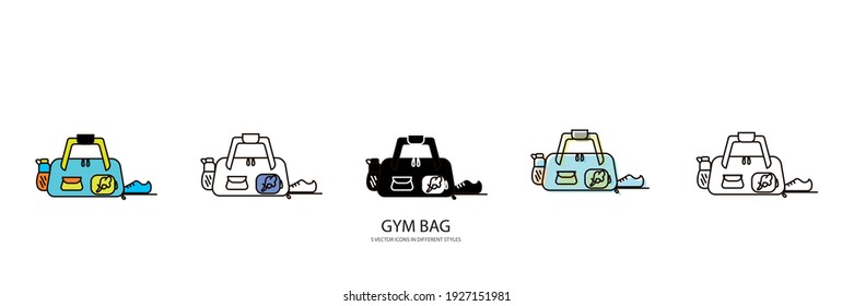 Gym Bag Vector Type Icon