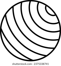 Icono vectorial Gym Ball. Se puede usar para imprimir, móviles y aplicaciones web.