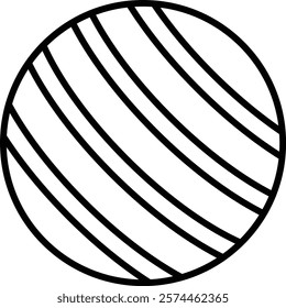 Gym Ball vector icon. Can be used for printing, mobile and web applications.