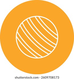 Gym Ball vector icon. Can be used for printing, mobile and web applications.