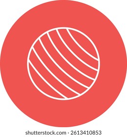 Gym Ball vector icon. Can be used for printing, mobile and web applications.