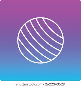 Icono de Vector de pelota de gimnasio. Se puede utilizar para aplicaciones de impresión, móviles y de Web.