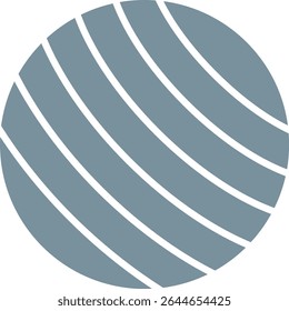 Gym Ball vector icon. Can be used for printing, mobile and web applications.