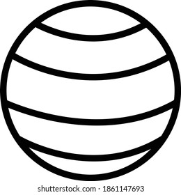 Icono de Gimnasio en estilo de esquema