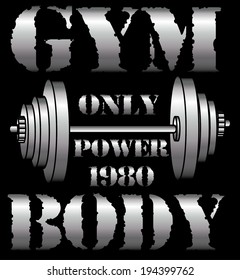 gym bar vector art