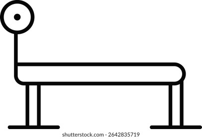 Gym Bench Icon - Fitness Equipment