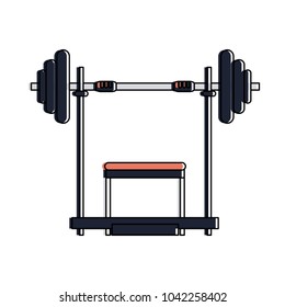 Gym bench weights