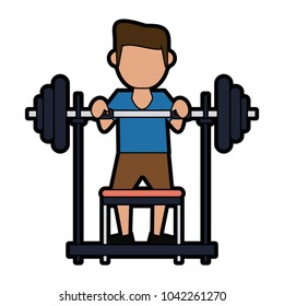 Gym bench weights