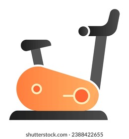 Gym bicycle flat icon. Fitness color icons in trendy flat style. Exercise bike gradient style design, designed for web and app. Eps 10