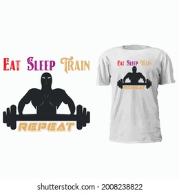 gym or body builder t shirt design here