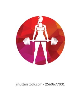 Gym Body Logo Design Vector Illustration