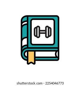 Gym Book Icon Vector Illustration