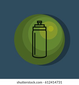 gym bottle isolated icon