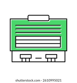 gym building color icon vector. gym building sign. isolated symbol illustration