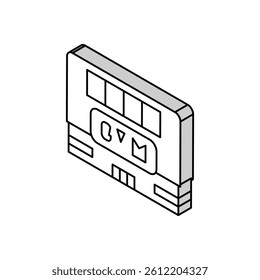 gym building isometric icon vector. gym building sign. isolated symbol illustration
