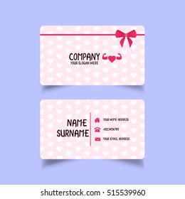 gym business card