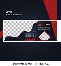 GYM Center And Fitness Club Facebook Cover Template