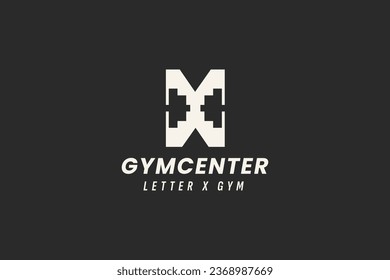 gym center logo vector icon illustration