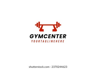 gym center logo vector icon illustration