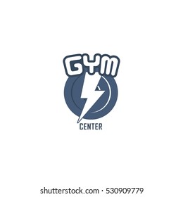 Gym Center Vector Logo Design Template