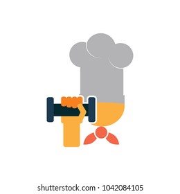 Gym Chef Logo Icon Design