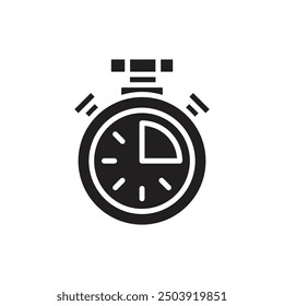 Gym Chonometer Filled Icon Vector Illustration