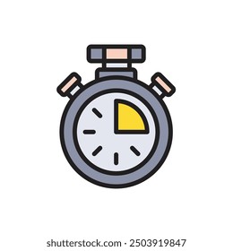 Gym Chonometer Icon Vector Illustration