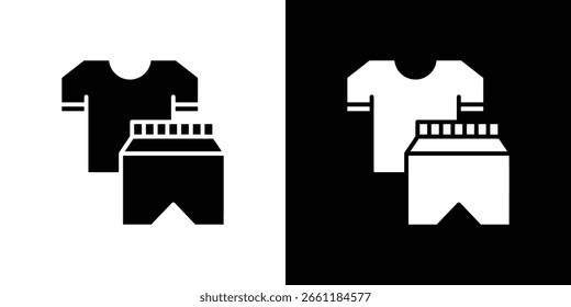 Icono de ropa de gimnasio de un Vector de estilo plano