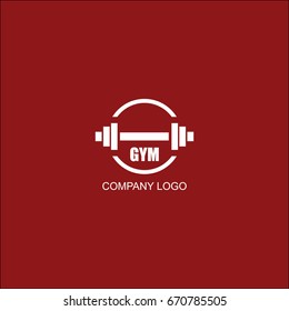 Gym Company Logo Vector Template