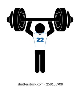 gym concept design, vector illustration eps10 graphic 