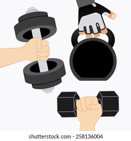 gym concept design, vector illustration eps10 graphic 