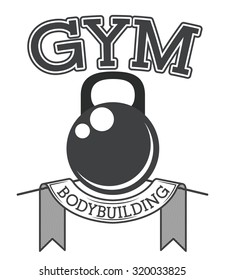 Gym concept with fitness icons  design, vector illustration eps 10