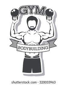 Gym concept with fitness icons  design, vector illustration eps 10