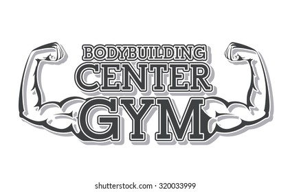 Gym concept with fitness icons  design, vector illustration eps 10