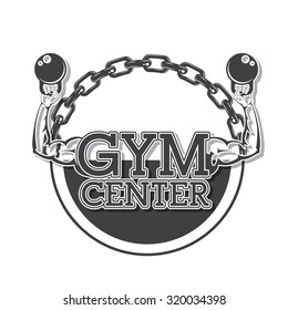 Gym concept with fitness icons  design, vector illustration eps 10