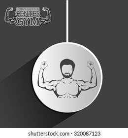 Gym concept with fitness icons  design, vector illustration eps 10