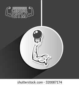 Gym concept with fitness icons  design, vector illustration eps 10