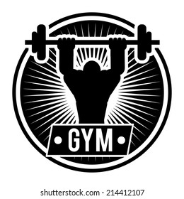 gym design over white background vector illustration