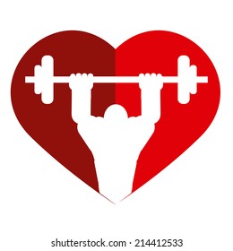 gym design over white background vector illustration